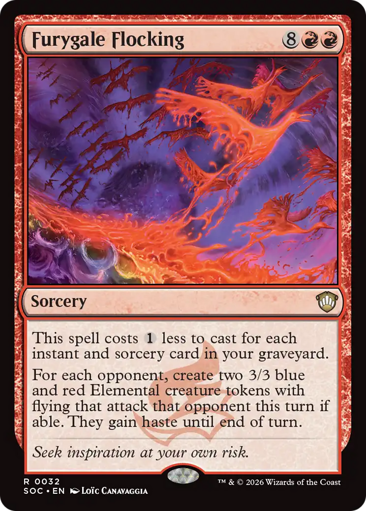 Furygale Flocking [Secrets of Strixhaven Commander] | Cracking-Singles