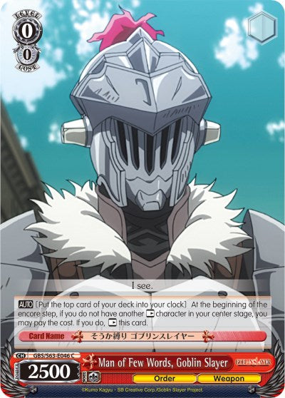 Man of Few Words, Goblin Slayer (GBS/S63-E046 C) [Goblin Slayer] | Cracking-Singles