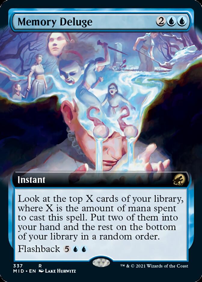Memory Deluge (Extended Art) [Innistrad: Midnight Hunt] | Cracking-Singles