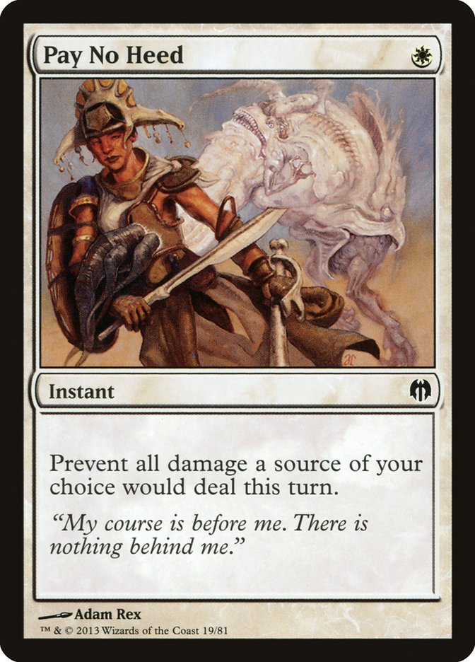 Pay No Heed [Duel Decks: Heroes vs. Monsters] | Cracking-Singles