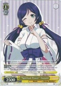"Spiritual Power" Nozomi (LL/EN-W01-029 U) [Love Live! DX] | Cracking-Singles