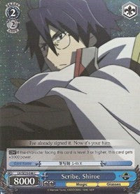 Scribe, Shiroe (LH/SE20-E46 C) (Alternate Foil) [LOG HORIZON] | Cracking-Singles