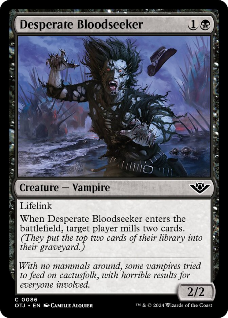Desperate Bloodseeker [Outlaws of Thunder Junction] | Cracking-Singles