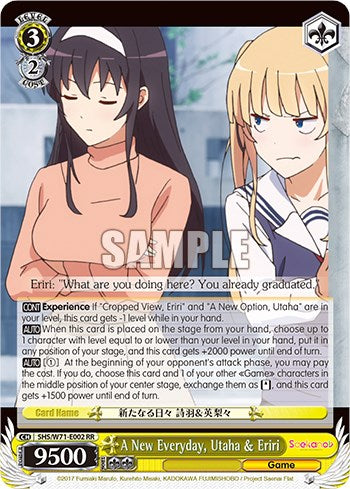 A New Everyday, Utaha & Eriri [Saekano How to Raise a Boring Girlfriend. flat] | Cracking-Singles
