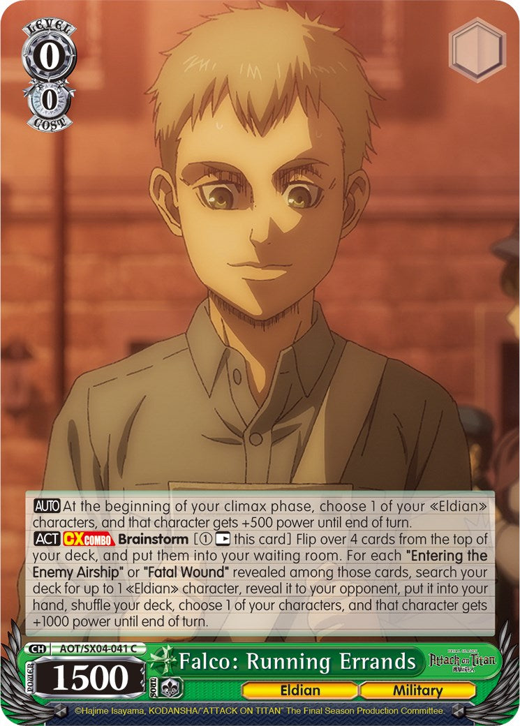 Falco: Running Errands [Attack On Titan: Final Season] | Cracking-Singles
