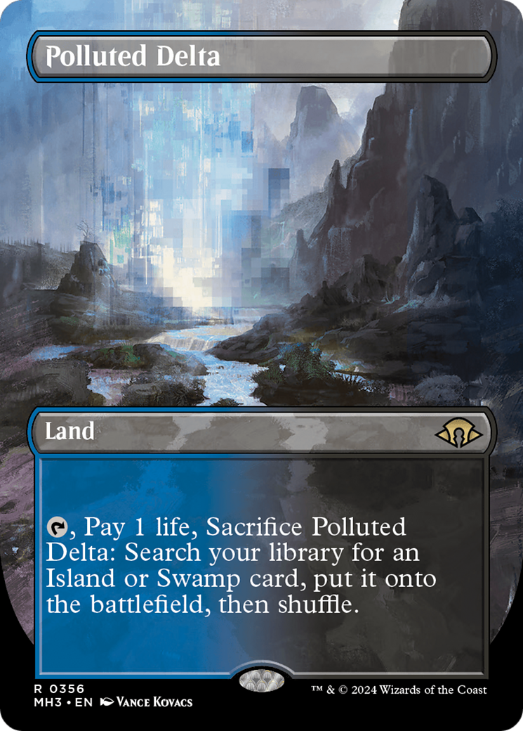 Polluted Delta (Borderless) [Modern Horizons 3] | Cracking-Singles