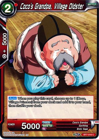 Coco's Grandpa, Village Oldster (BT7-016) [Assault of the Saiyans] | Cracking-Singles