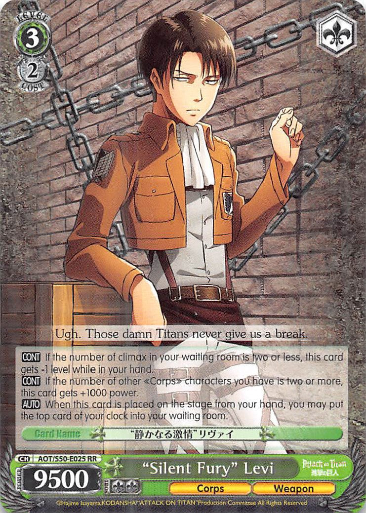 "Silent Fury" Levi (AOT/S50-E025 RR) [Attack on Titan Vol. 2] | Cracking-Singles