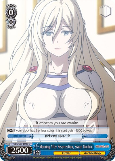 Morning After Resurrection, Sword Maiden (GBS/S63-E090 C) [Goblin Slayer] | Cracking-Singles