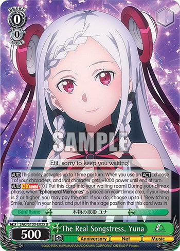 The Real Songstress, Yuna [Sword Art Online Animation 10th Anniversary] | Cracking-Singles