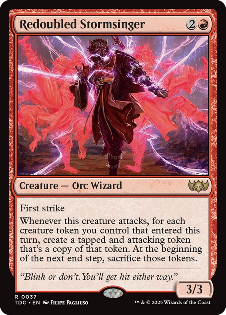 Redoubled Stormsinger [Tarkir: Dragonstorm Commander] | Cracking-Singles