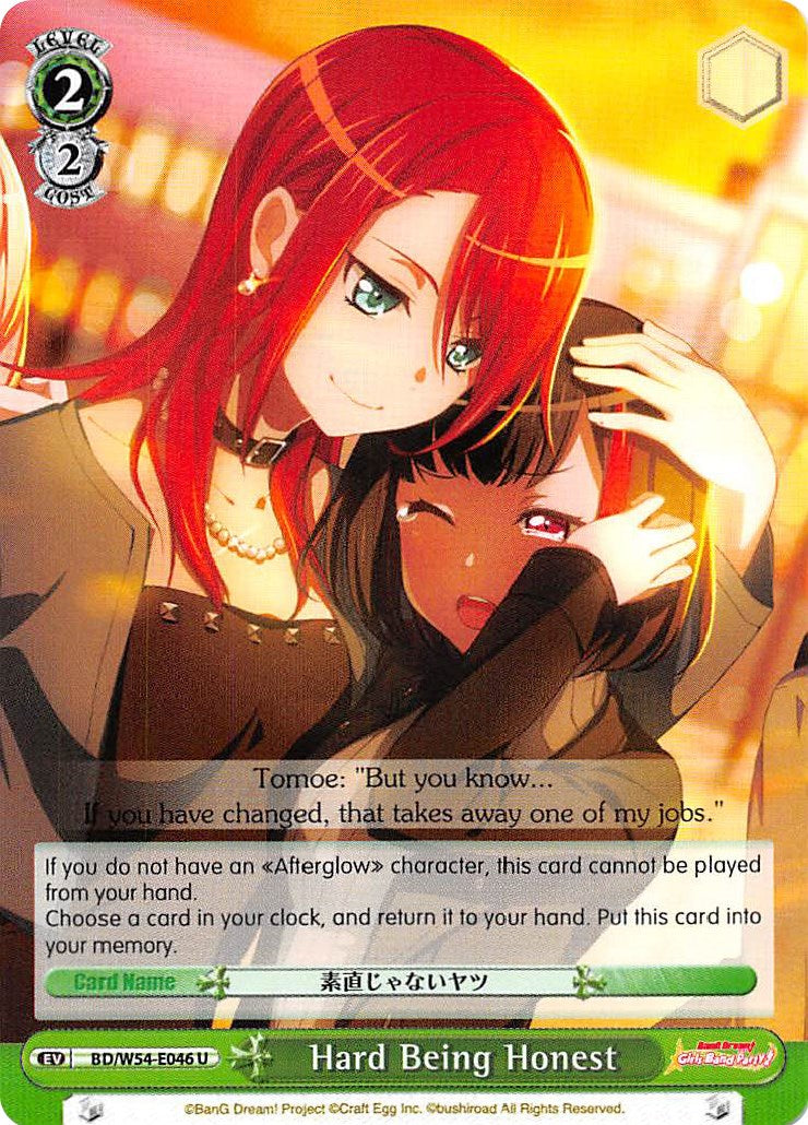 Hard Being Honest (BD/W54-E046 U) [BanG Dream! Girls Band Party!] | Cracking-Singles