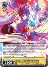 BLANK, Sora & Shiro (NGL/S58-E001S SR) [No Game No Life] | Cracking-Singles