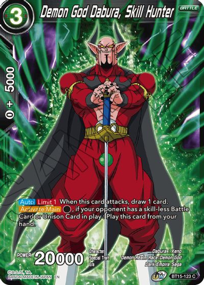 Demon God Dabura, Skill Hunter (BT15-123) [Saiyan Showdown] | Cracking-Singles