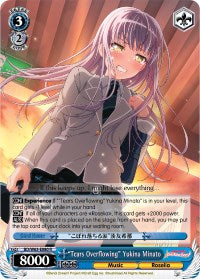 "Tears Overflowing" Yukina Minato (BD/W63-E080 R) [BanG Dream! Girls Band Party! Vol.2] | Cracking-Singles