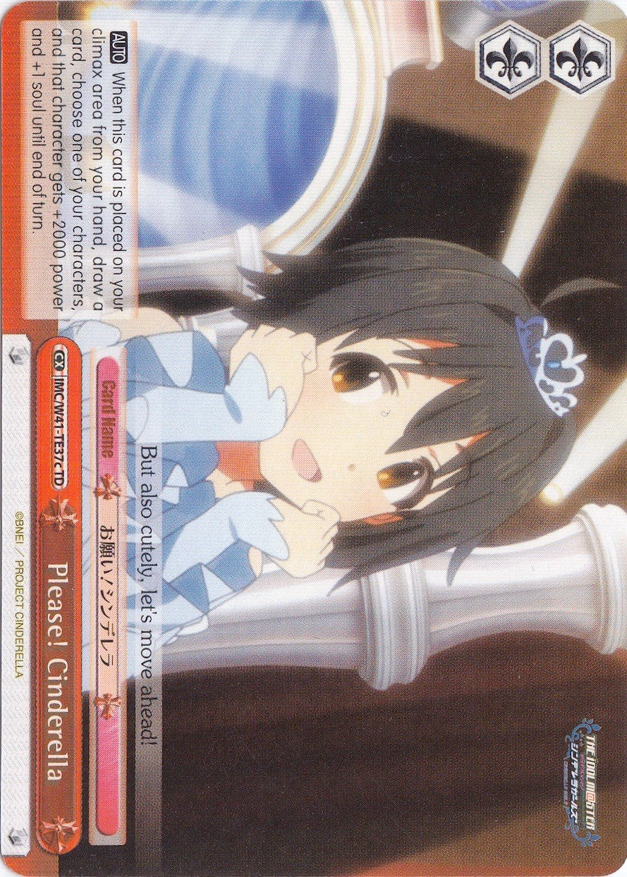 Please! Cinderella (IMC/W41-TE37c TD) (Red) [The iDOLM@STER Cinderella Girls] | Cracking-Singles