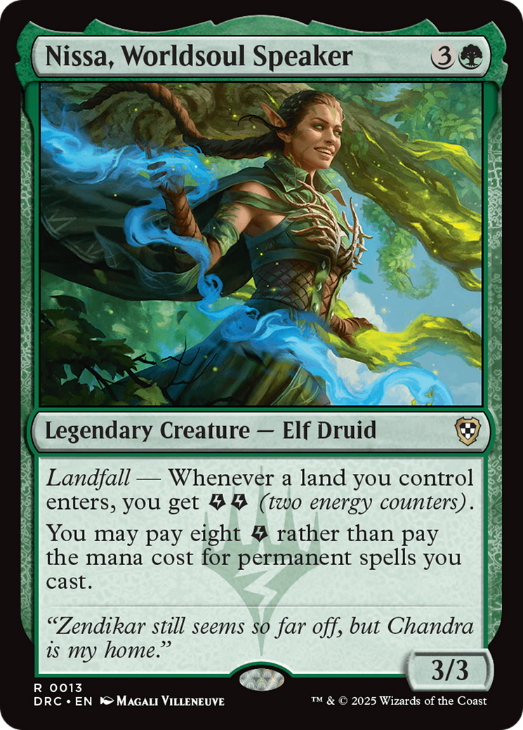 Nissa, Worldsoul Speaker [Aetherdrift Commander] | Cracking-Singles