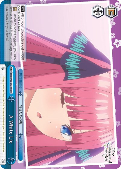 A White Lie (5HY/W83-E132R RRR) [The Quintessential Quintuplets] | Cracking-Singles
