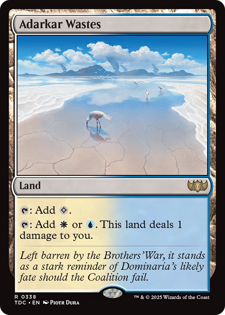 Adarkar Wastes [Tarkir: Dragonstorm Commander] | Cracking-Singles
