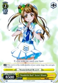 "Wonderful Rush" Kotori Minami (LL/W24-E108 TD) [Love Live!] | Cracking-Singles