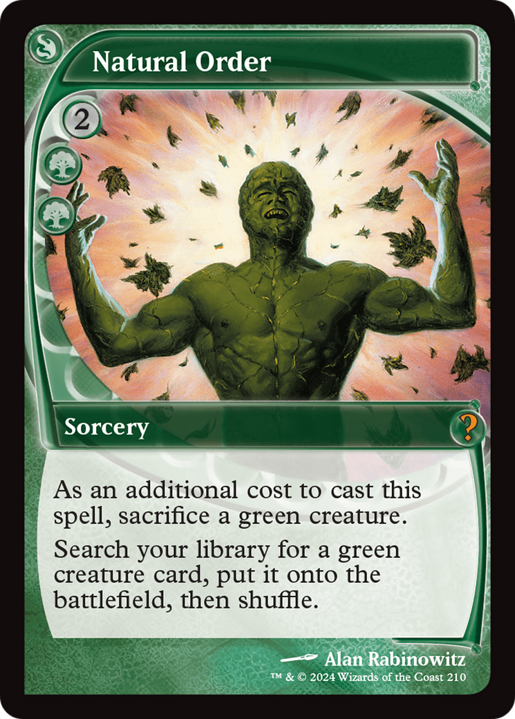 Natural Order (Future Sight) [Mystery Booster 2] | Cracking-Singles