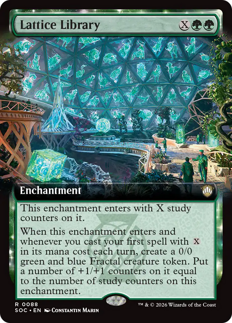 Lattice Library (Extended Art) [Secrets of Strixhaven Commander] | Cracking-Singles