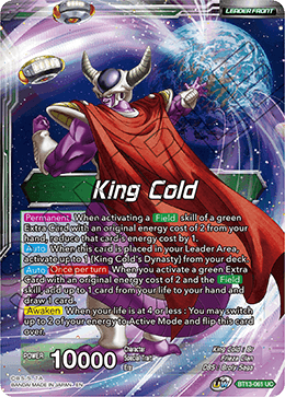 King Cold // King Cold, Ruler of the Galactic Dynasty (Uncommon) (BT13-061) [Supreme Rivalry] | Cracking-Singles
