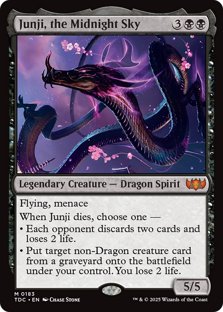 Junji, the Midnight Sky [Tarkir: Dragonstorm Commander] | Cracking-Singles