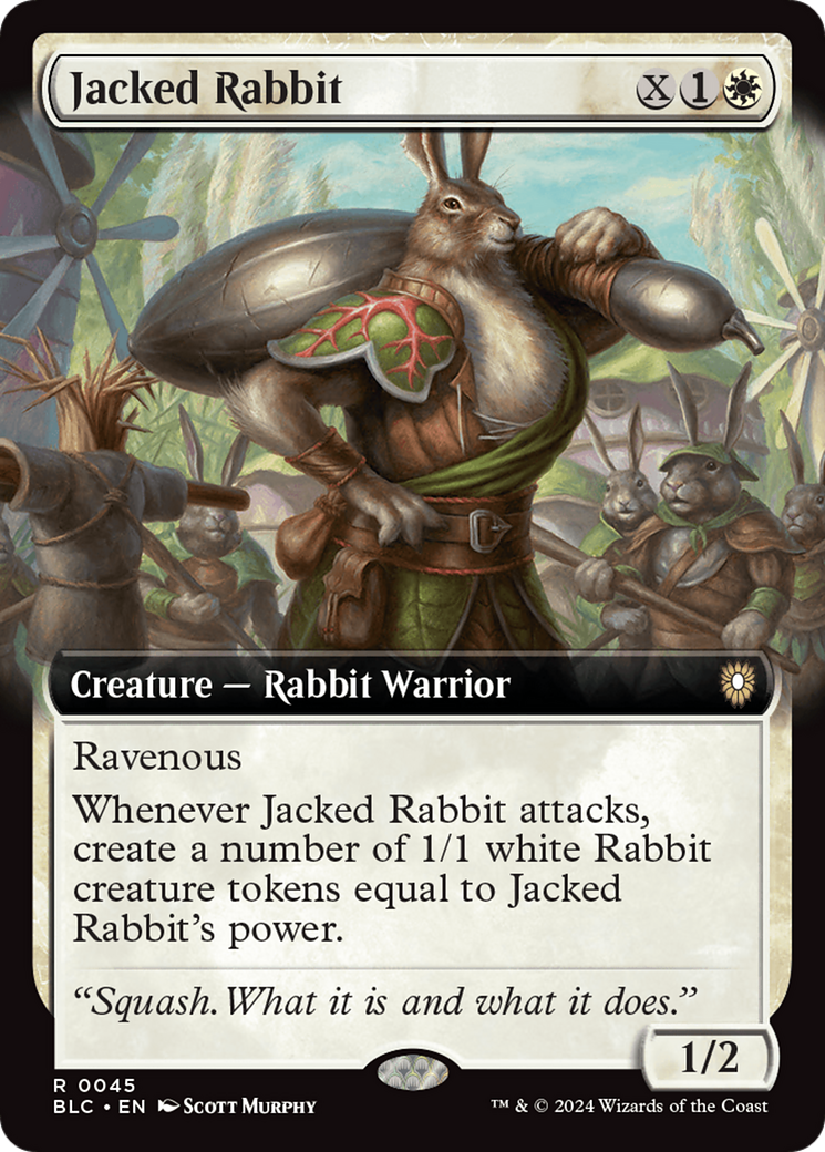Jacked Rabbit (Extended Art) [Bloomburrow Commander] | Cracking-Singles