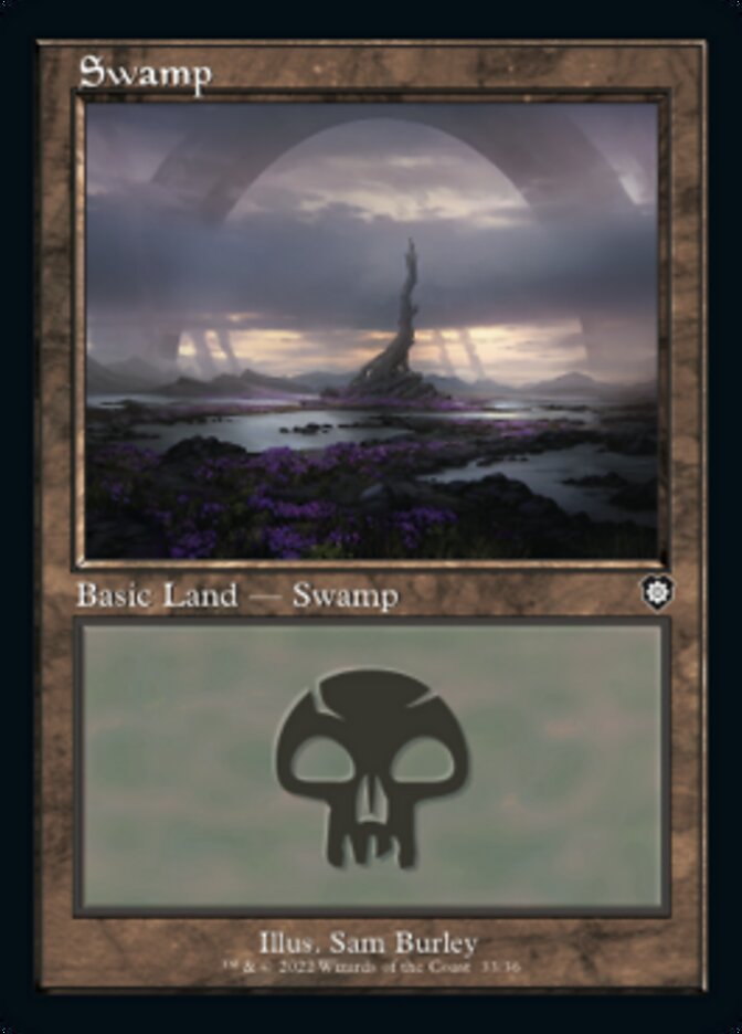 Swamp (033) (Retro) [The Brothers' War Commander] | Cracking-Singles