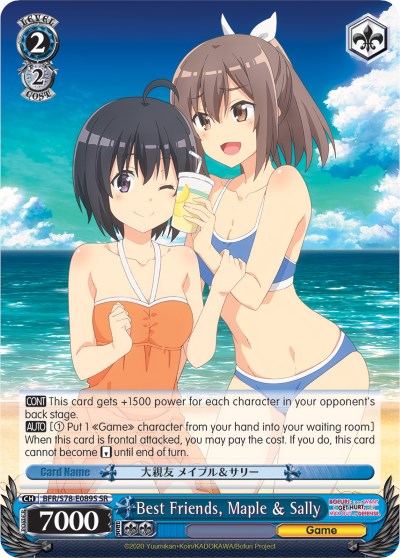 Best Friends, Maple & Sally (BFR/S78-E089S SR) [BOFURI: I Don't Want to Get Hurt, so I'll Max Out My Defense] | Cracking-Singles