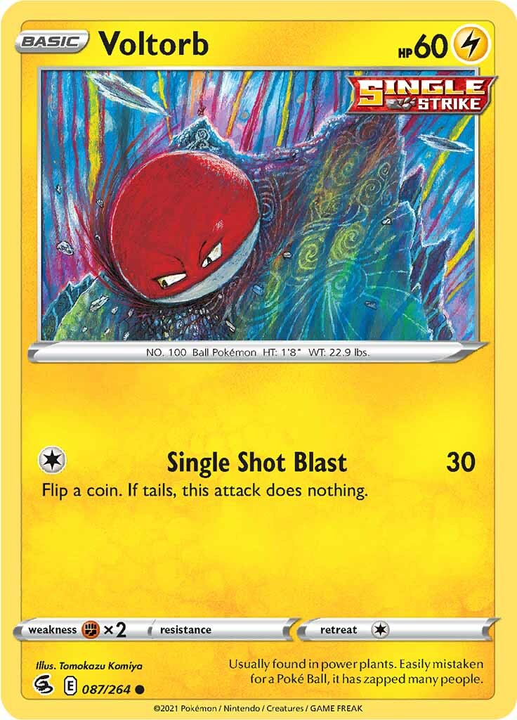 Voltorb (087/264) [Sword & Shield: Fusion Strike] | Cracking-Singles