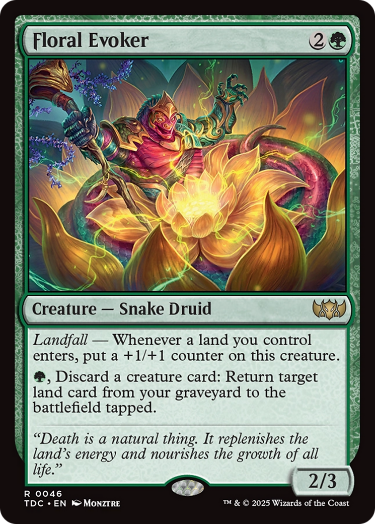 Floral Evoker [Tarkir: Dragonstorm Commander] | Cracking-Singles