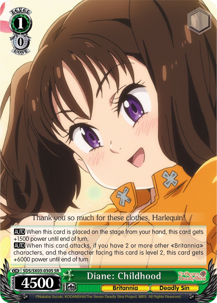 Diane: Childhood (SDS/SX03-030S SR) [The Seven Deadly Sins] | Cracking-Singles