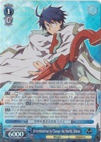 Determination to Change the World, Shiroe (LH/SE20-E32 R) (Alternate Art Foil) [LOG HORIZON] | Cracking-Singles