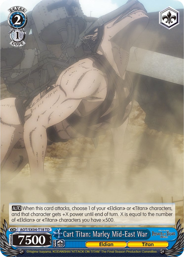 Cart Titan: Marley Mid-East War [Attack On Titan: Final Season] | Cracking-Singles