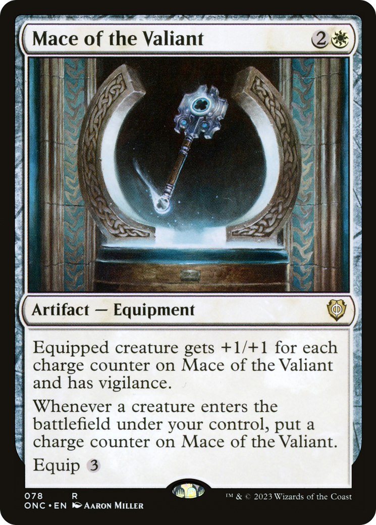 Mace of the Valiant [Phyrexia: All Will Be One Commander] | Cracking-Singles