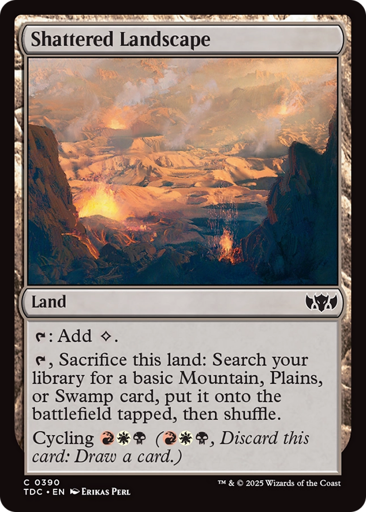 Shattered Landscape [Tarkir: Dragonstorm Commander] | Cracking-Singles