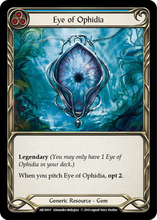 Eye of Ophidia [ARC000-F] (Arcane Rising)  1st Edition Cold Foil | Cracking-Singles