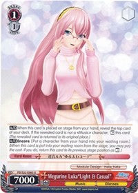 Megurine Luka"Light & Casual" (PD/S22-E063 U) [Hatsune Miku -Project DIVA- f] | Cracking-Singles