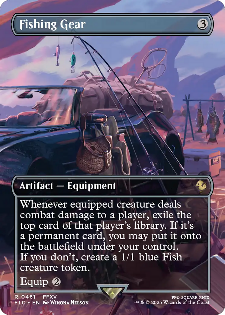 Fishing Gear (Borderless) [FINAL FANTASY Commander] | Cracking-Singles