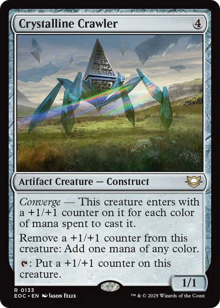 Crystalline Crawler [Edge of Eternities Commander] | Cracking-Singles