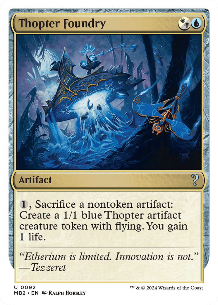 Thopter Foundry (White Border) [Mystery Booster 2] | Cracking-Singles