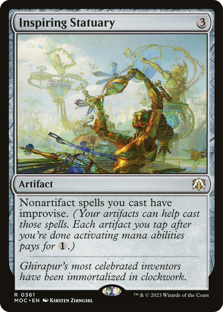 Inspiring Statuary [March of the Machine Commander] | Cracking-Singles