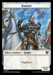 Eldrazi Scion // Knight Double-Sided Token [Commander Masters Tokens] | Cracking-Singles
