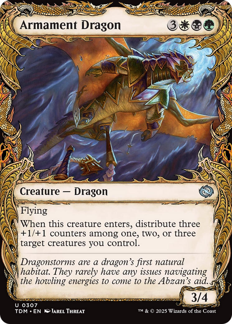 Armament Dragon (Showcase) [Tarkir: Dragonstorm] | Cracking-Singles