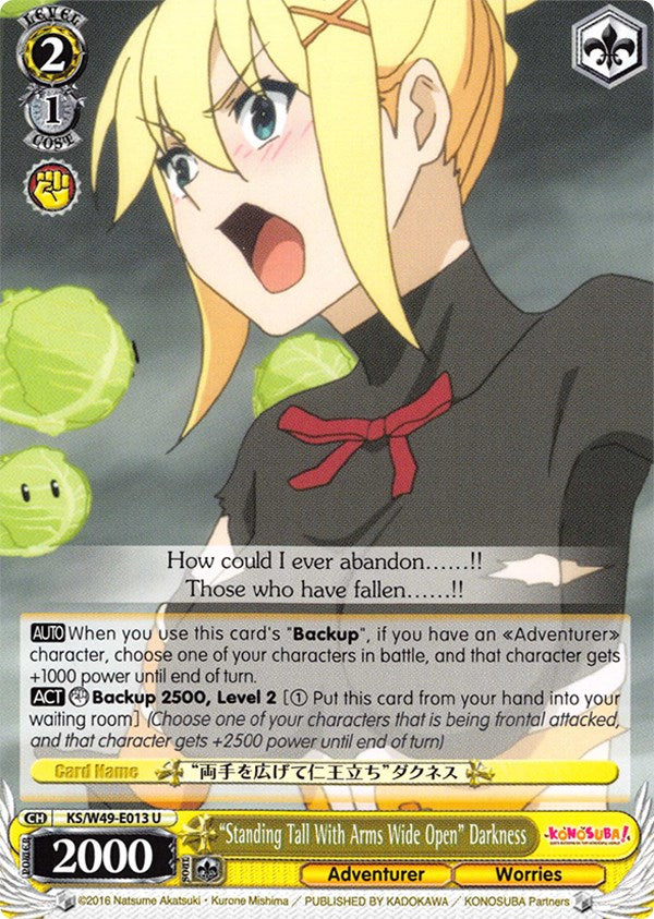 "Standing Tall With Arms Wide Open" Darkness (KS/W49-E013 U) [KonoSuba] | Cracking-Singles