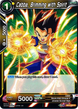 Cabba, Brimming with Spirit (BT7-082) [Assault of the Saiyans] | Cracking-Singles