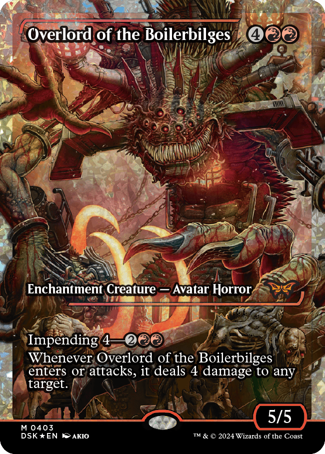 Overlord of the Boilerbilges (Japan Showcase Fracture Foil) [Duskmourn: House of Horror] | Cracking-Singles