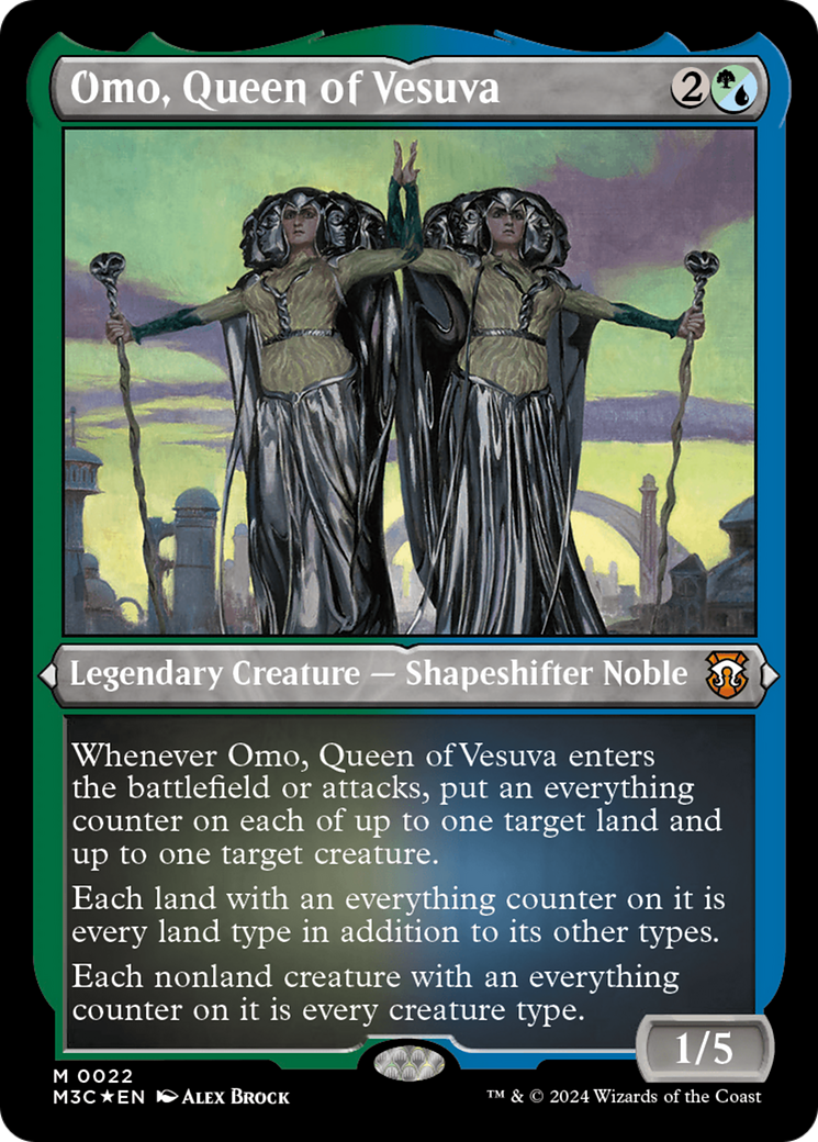 Omo, Queen of Vesuva (Foil Etched) [Modern Horizons 3 Commander] | Cracking-Singles